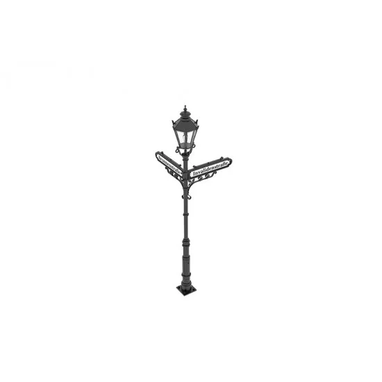 HD Models 35245 1/35 German Street Pole (One Light, Two Signs) - Scenics & Diorama