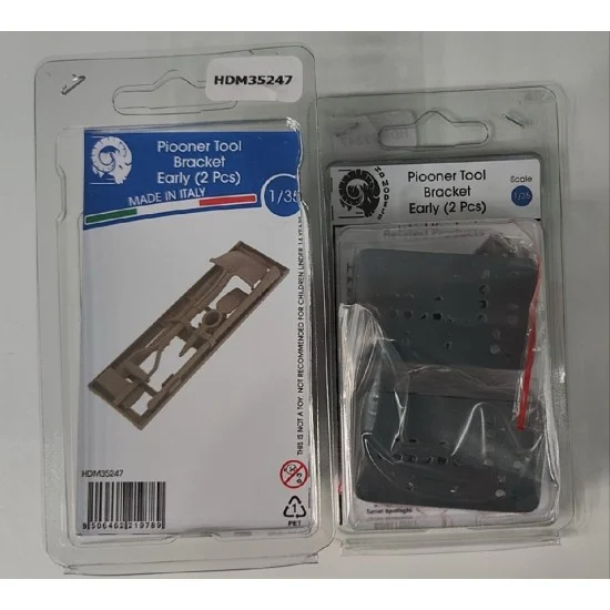 HD Models 35247 1/35 Pioneer Tool Bracket Early (2pcs) - Military Vehicles & Tanks