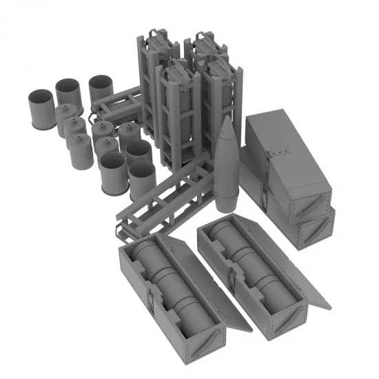 HD Models 35258 1/35 German 105 mm Cases and Shell - Military Vehicles & Tanks