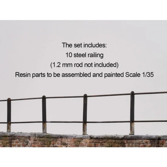 HD Models 35288 1/35 Steel Railing - Scenics & Diorama