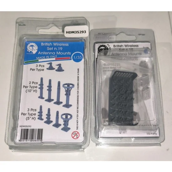 HD Models 35293 1/35 British Wireless Set N.19 Antenna Mounts - Military Vehicles & Tanks