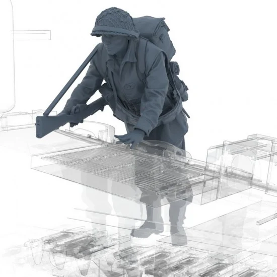 HD Models 35297 1/35 Climbing Commonwealth Private - Model Figures