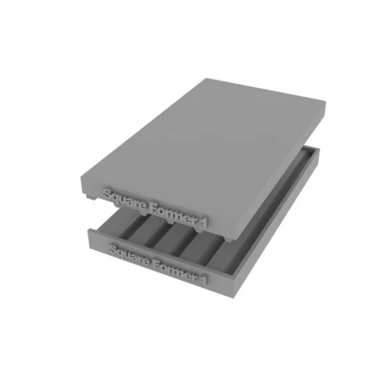 HD Models T003 Template Corrugated Panels Square Former 1 - Hobby Tools & Supplies