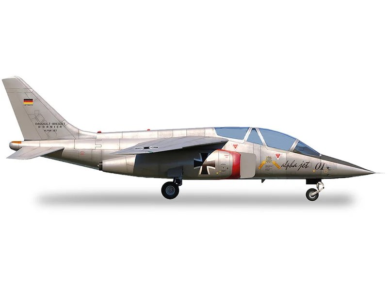 Dassault Alpha Jet Aircraft "01 Prototype" Registration AT24 "Military" Series 1/72 Diecast Model Airplane by Herpa - Military Models