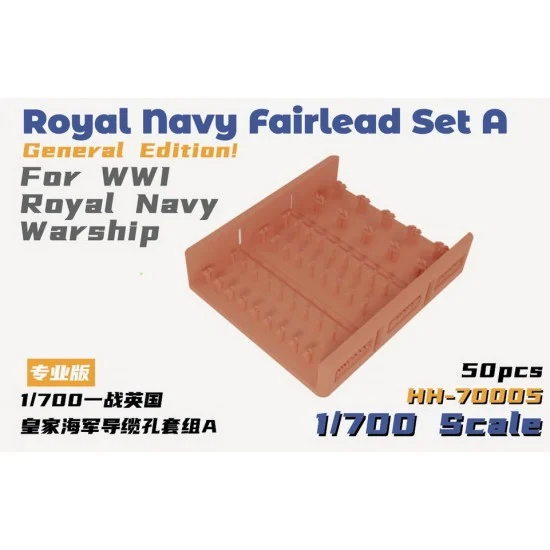 Heavy Hobby HH-70005 1/700 WWI Royal Navy Warship Fairlead Set A General Edition