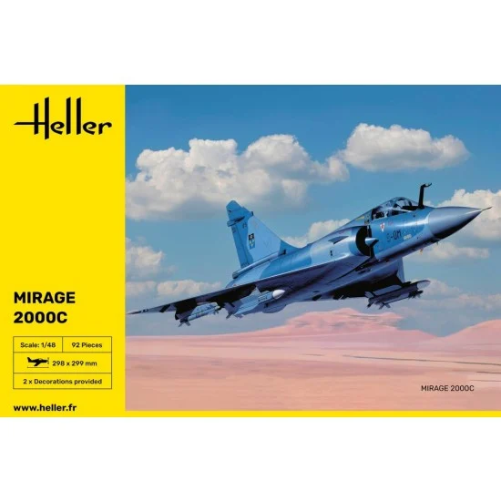 Heller 80426 1/48 Dassault Mirage 2000 C Multirole Fighter - Model Planes