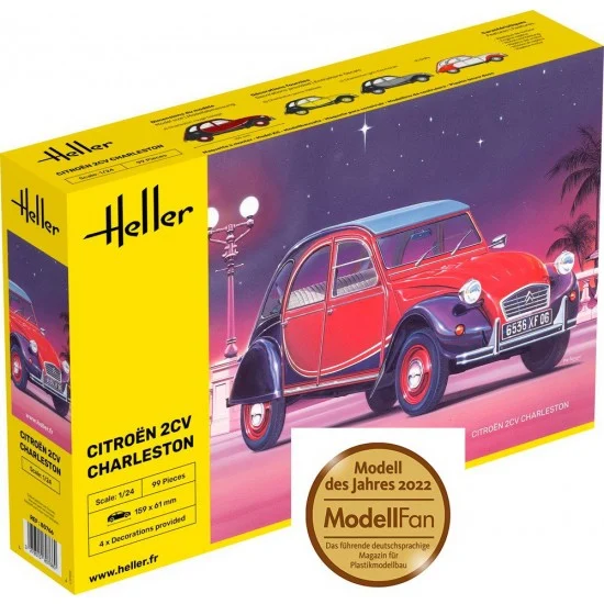Heller 80766 1/24 Citroen 2 CV Charleston - Model Cars