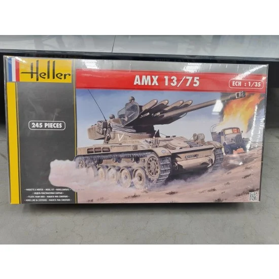 Heller 81122 1/35 AMX 13/75 Light Tank (photo etching included) - Military Vehicles & Tanks