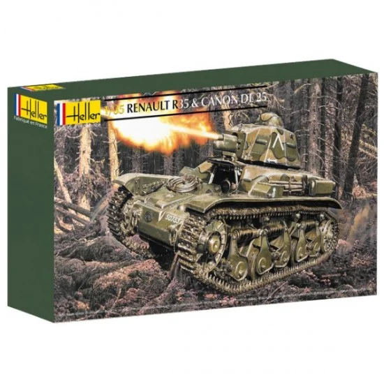 Heller 81133 1/35 Renault R35 and Canon de 25 - Military Vehicles & Tanks