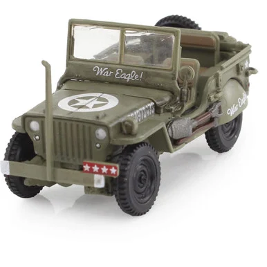 1/4 ton Military Vehicle 1/72 Die Cast Model - HG4215 U.S. 3rd Army,War Eagle, 1945