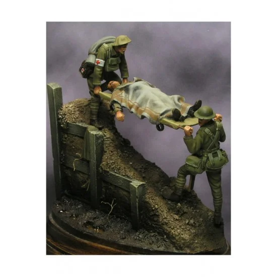 Hidalgo-Beneito MD27 54mm Scale WWI British Stretched Bearers (3 figures)
