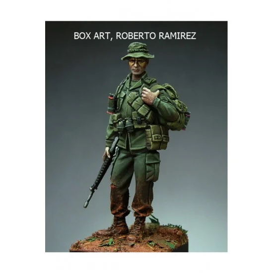 Hidalgo-Beneito MV111 54mm Scale US 173rd Airborne Brigade NCO, Vietnam 1971 (metal figure)
