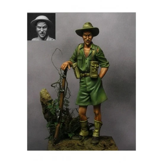 Hidalgo-Beneito WW04 54mm Scale Australian Infantryman, New Guinea Campaign 1943 (metal figure)