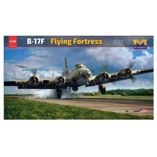 HK Models 01E029 1/32 Boeing B17F Flying Fortress Heavy Bomber - Model Planes