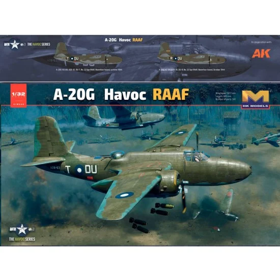 HK Models 01E042 1/32 Douglas A-20 Havoc, 22 sqn RAAF, Noemfoor Island 1944