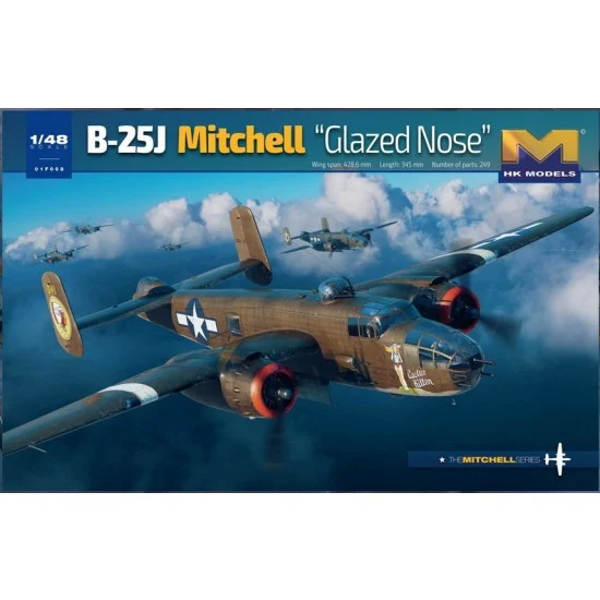 HK Models 01F008 1/48 B-25J Mitchell "Glazed Nose" Medium Bomber