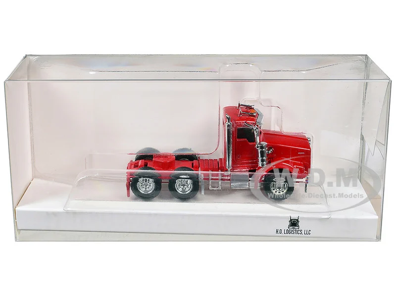 Kenworth T800 Day Cab Red 1/87 (HO) Plastic Model Car by HO Logistics - Kenworth Models