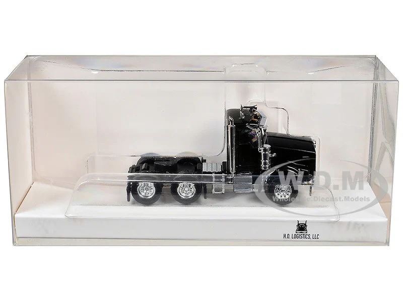 Kenworth T800 Day Cab Black 1/87 (HO) Plastic Model Car by HO Logistics - Kenworth Models