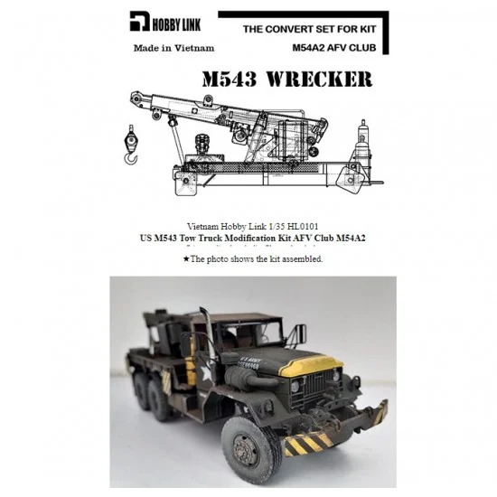 Hobby Link HL0101 1/35 M543 Wrecker Conversion Set for AFV Club M54A2 kit - Military Vehicles & Tanks