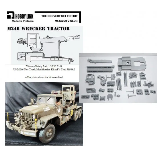 Hobby Link HL0104 1/35 M246 Tractor Wrecker Conversion Set for AFV Club M54A2 kit - Military Vehicles & Tanks