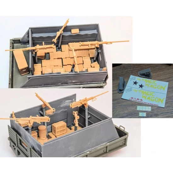 Hobby Link HL0304 1/35 Guntruck ''Puff The Tragic Wagon'' Conversion set for AFV Club M35A2 - Military Vehicles & Tanks