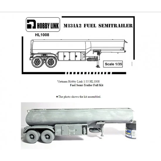 Hobby Link HL1008 1/35 US M131A2 Fuel Semi-Trailer Full Resin kit