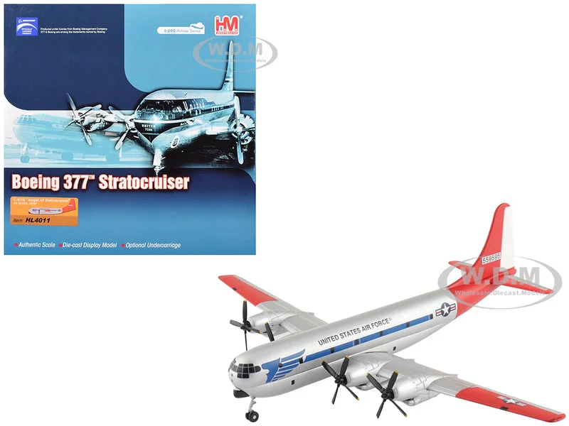 Boeing 377 C-97G Stratofreighter Transport Aircraft "45-59595, Angel of Deliverance" United States Air Force "Airliner Series" 1/200 Diecast Model by Hobby Master