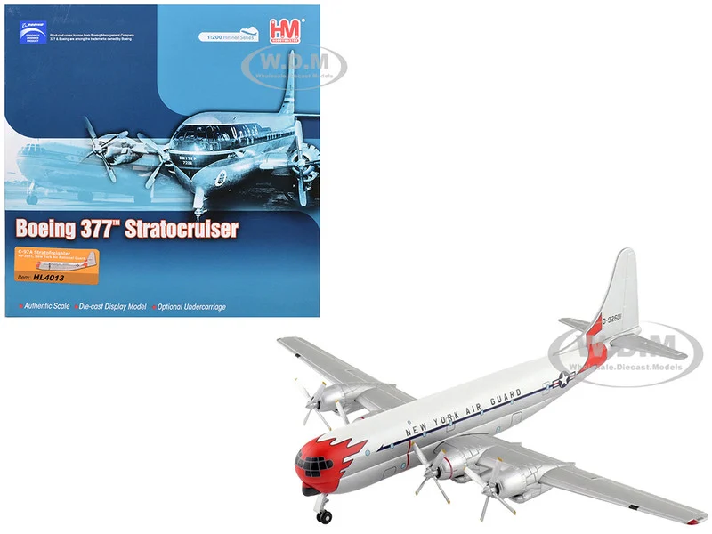 Boeing 377 C-97A Stratofreighter Transport Aircraft "49-2601, New York Air National Guard" United States Air Force "Airliner Series" 1/200 Diecast Model by Hobby Master