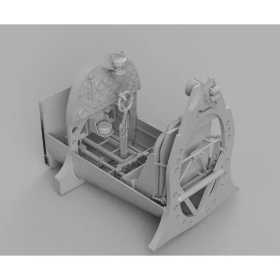 Hobartville Hobbies HHS-24003C 1/24 Spitfire Mk.VIII Cockpit Set for Airfix Kits (1970 tooling)