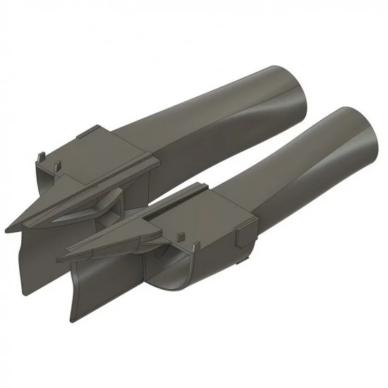 Hobartville Hobbies HHS-72004A 1/72 F-111A/C, FB-111A Early Seamless Triple Plow-I Intakes for Hasegawa Kits