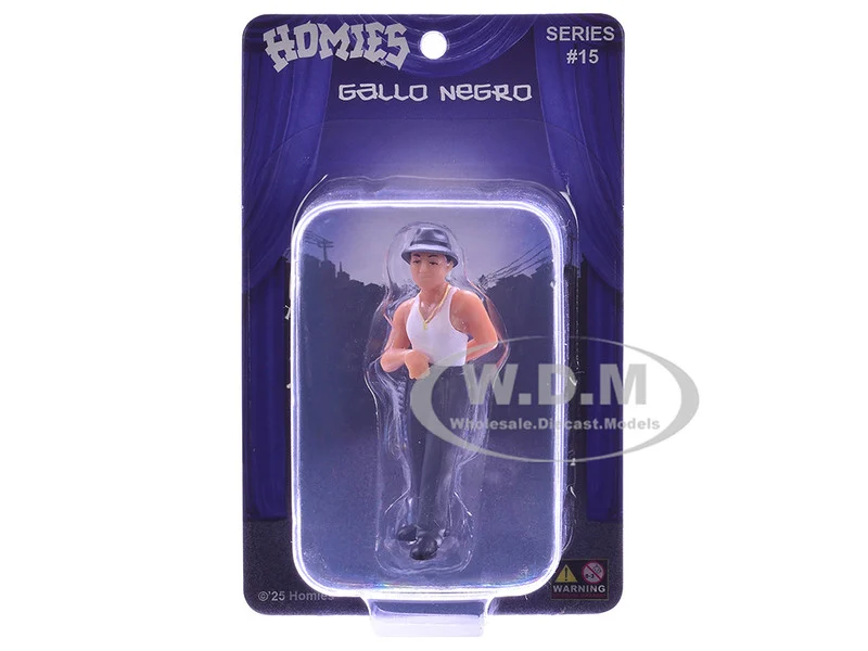 Gallo Negro 1.75" Figure "Special Release" #1 Series 15 Model by Homies - Figures