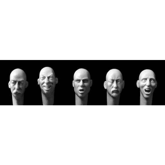 Hornet H3205 5 Heads for 1:32/54mm Figures (Style #5) - Model Figures