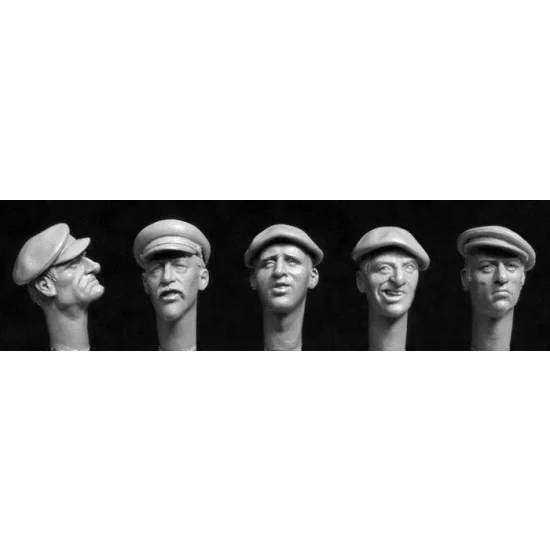 Hornet HCH01 1/35 5x Heads for WWII Rural Civilians Vol.1 - Model Figures