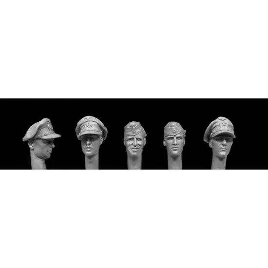 Hornet HGH24 1/35 5x Heads with WWII German Navy Caps - Model Figures