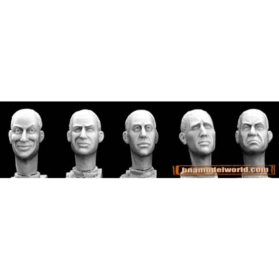 Hornet HH02 1/35 5x Different Character Heads - Model Figures