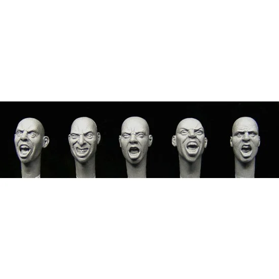 Hornet HH38 1/35 5 Heads War Faces (5pcs) - Model Figures