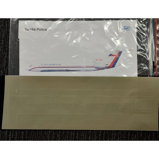 HPH Models D2 1/72 Masks for Tu-154 (Czech Police)