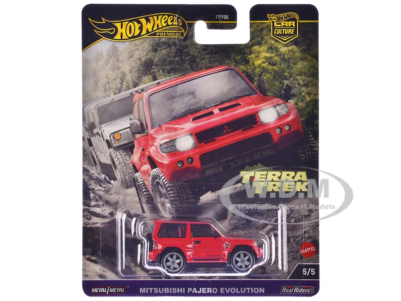 Mitsubishi Pajero Evolution RHD (Right Hand Drive) Red "Terra Trek" Series Diecast Model Car by Hot Wheels - Mitsubishi Models