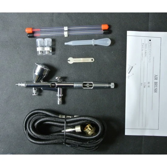 HSeng 80K Dual Action Airbrush Kit - Hobby & Model Paints