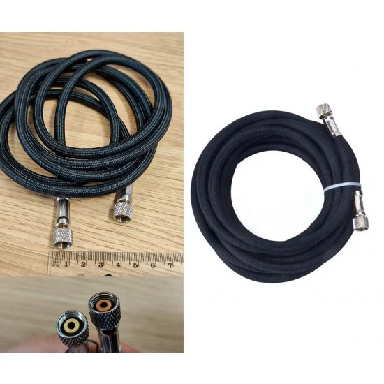 HSeng B3-1 HS Braided Air Hose 1.8m Dia.7x4mm (1/8'' BSP Female to Female)