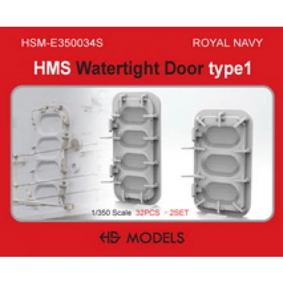 HS Models E350034S 1/350 Royal Navy HMS Watertight Door Type 1 - Model Ships & Boats