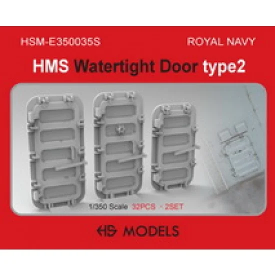 HS Models E350035S 1/350 Royal Navy HMS Watertight Door Type 2 - Model Ships & Boats