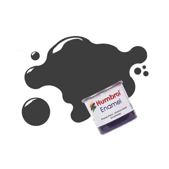 Humbrol 033E Enamel Paint - Black Matte (14ml)