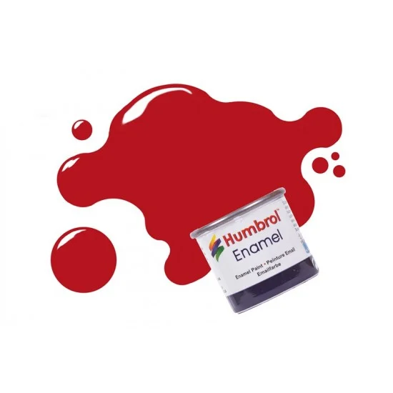 Humbrol 153E Enamel Paint - Insignia Red Matt (14ml)