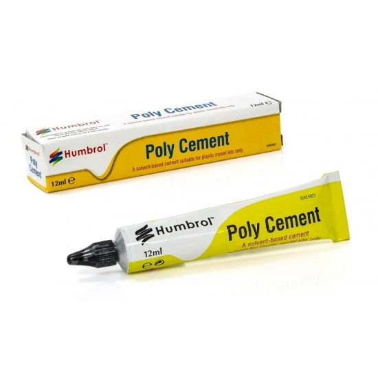 Humbrol AE4021 Solvent-based Poly Cement (12ml tube) for Plastic only