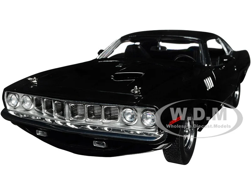 Plymouth Barracuda Black "John Wick: Chapter 4" (2023) Movie 1/18 Diecast Model Car by Highway 61 - Plymouth Models