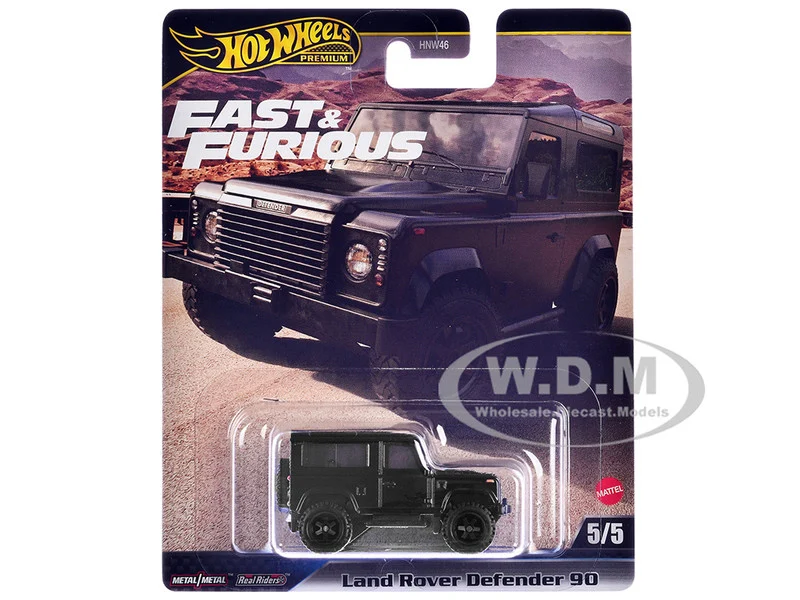 Land Rover Defender 90 Black "F9" (2021) Movie "Fast & Furious" Series Diecast Model Car by Hot Wheels - Range/Land Rover Models