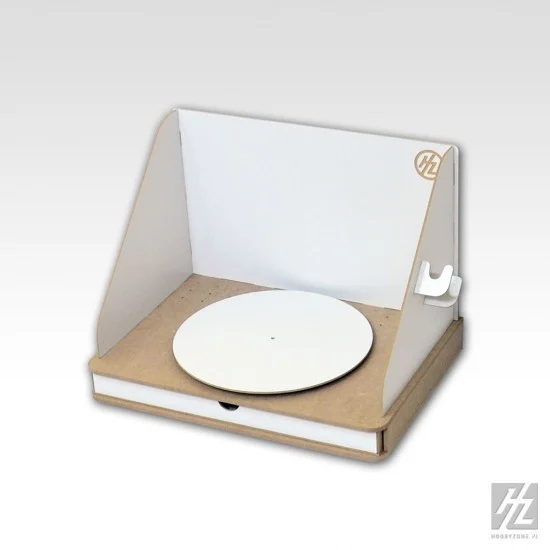 Hobby Zone AS1 360-Degree Rotating Airbrush Station w/Holes for Painting Clips (Dimensions: 40.3x29x28cm)