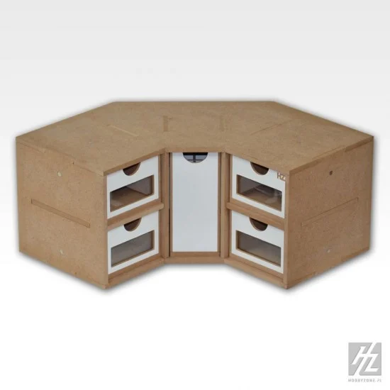 Hobby Zone OM03 Corner Drawers Module (Dimensions: 30cm x 30cm x 15 cm) - Hobby Tools & Supplies