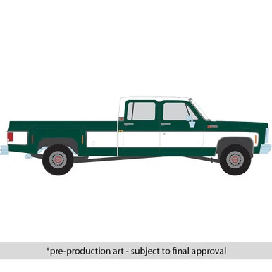 1973 GMC Sierra Grande 3500 Crew Cab Dually - Glenwood Green and Frost White